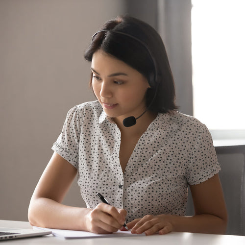 Wireless Office Headset Centon OB-A6A Black for Call Center