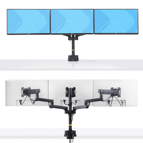 Monitor Mount StarTech.com 3MP2AG Triple Arm VESA 75x75/100x100 Tool-Less Adjustments - 3MP2AG-MONITOR-ARM