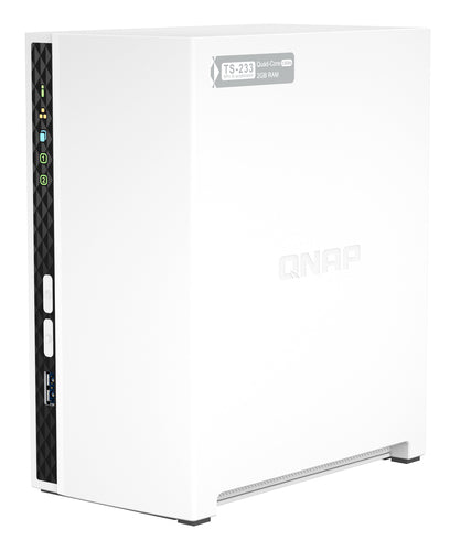 Tower NAS QNAP TS-233 ARM Cortex-A55 2GB RAM Expandable Storage