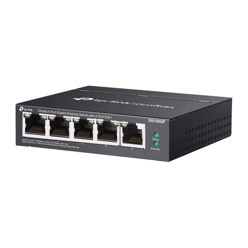 Network Switch TP-Link Omada DS105GP 5-Port Gigabit PoE Wall-Mountable
