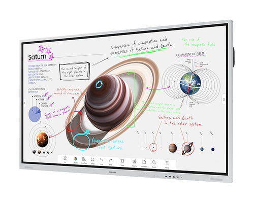 Interactive Whiteboard Samsung WM75B 75-Inch 4K Ultra HD VA Panel 350 cd/m² Brightness