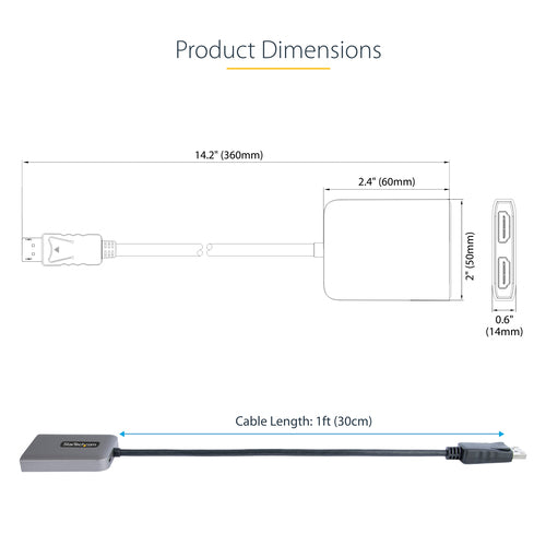 StarTech.com MST14DP122HD video cable adapter