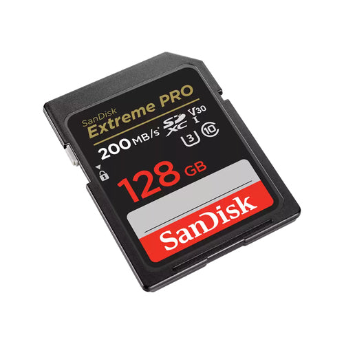 SD Card SanDisk Extreme PRO 128GB SDXC Class 10 UHS-I 200 MB/s - SDSDXXD-128G-GN4IN