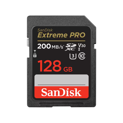 SD Card SanDisk Extreme PRO 128GB SDXC Class 10 UHS-I 200 MB/s - SDSDXXD-128G-GN4IN