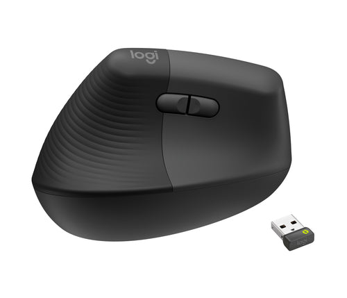 Logitech Lift Vertical Ergonomic Mouse Left Hand Optical 4000 DPI Wireless Bluetooth