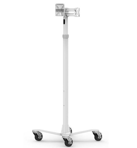 Compulocks Universal Invisible Mount Medical Rolling Cart White