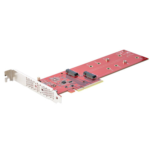 Dual M.2 PCIe SSD Adapter StarTech.com PCIe 4.0 7.8GBps - DUAL-M2-PCIE-CARD-B