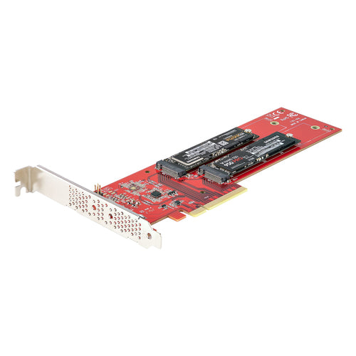 Dual M.2 PCIe SSD Adapter StarTech.com PCIe 4.0 7.8GBps - DUAL-M2-PCIE-CARD-B