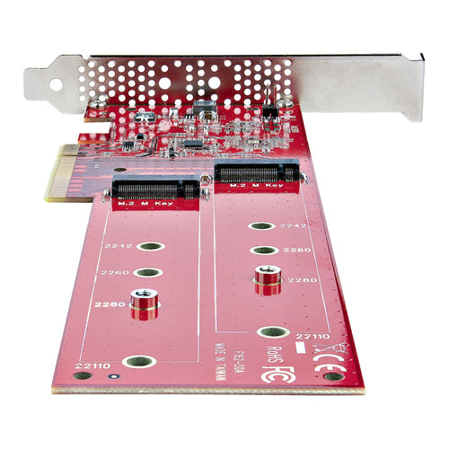 Dual M.2 PCIe SSD Adapter StarTech.com PCIe 4.0 7.8GBps - DUAL-M2-PCIE-CARD-B