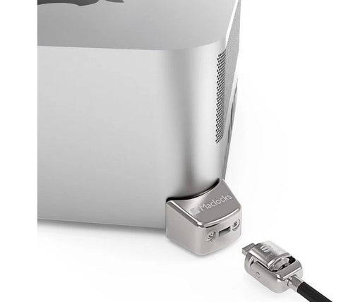 Computer Case Compulocks Mac Studio Ledge Lock Adapter Silver Mini PC M1 Max Ultra - MSLDG01