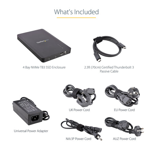 StarTech.com M2E4BTB3 storage drive enclosure
