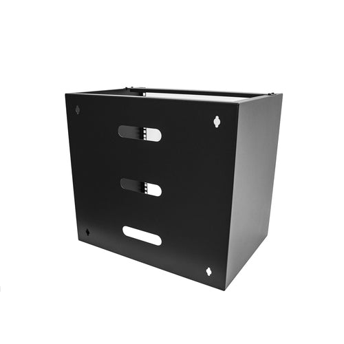 10U Wall Mount Network Rack Black 14 Inch Deep 35kg Capacity