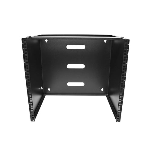 10U Wall Mount Network Rack Black 14 Inch Deep 35kg Capacity