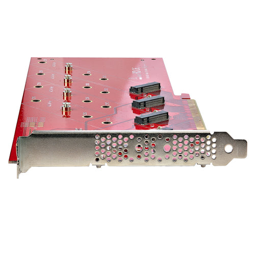 M.2 PCIe Adapter StarTech Quad 4x NVMe AHCI SSD 7.8GBps