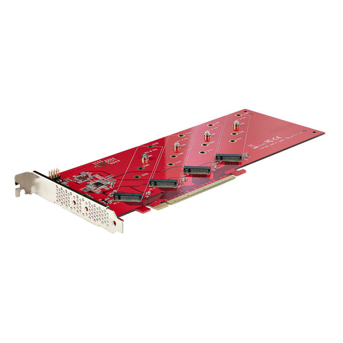 M.2 PCIe Adapter StarTech Quad 4x NVMe AHCI SSD 7.8GBps