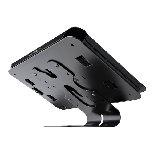 Tablet Security Enclosure Stand Black Steel Lockable Anti-Theft POS