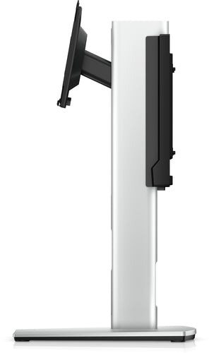 Dell Pro Micro All-in-One Stand MFS22 - Height Adjustable - Supports 19" to 27" Monitors - Silver/Black