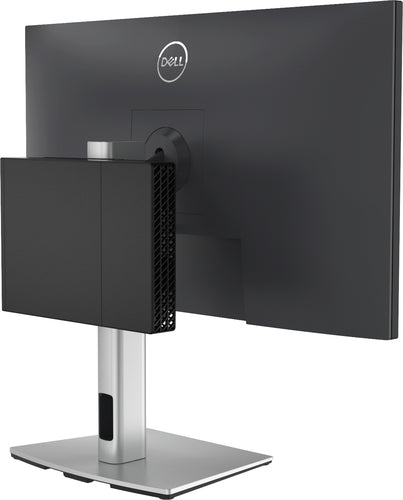 Dell Pro Micro All-in-One Stand MFS22 - Height Adjustable - Supports 19" to 27" Monitors - Silver/Black
