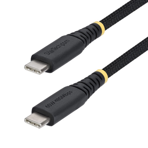 USB-C Charging Cable 6 Inch 60W Power Delivery Braided Nylon