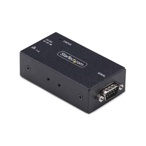 Serial to Ethernet Adapter StarTech.com I13P 1-Port PoE IP DB9 Converter Wall Mountable - I13P-SERIAL-ETHERNET