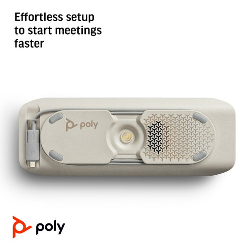 HP Poly Sync 40+ USB-A USB-C Speakerphone Bluetooth Adapter IP64 Certified
