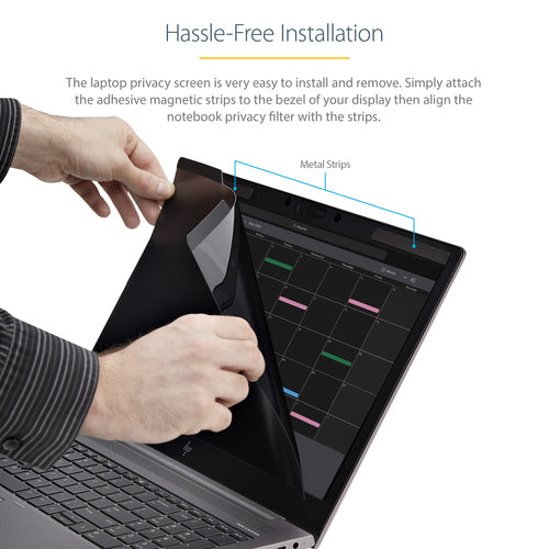 Laptop Privacy Screen for 15.6 Inch Notebook Magnetic Removable Blue Light Reducing Filter