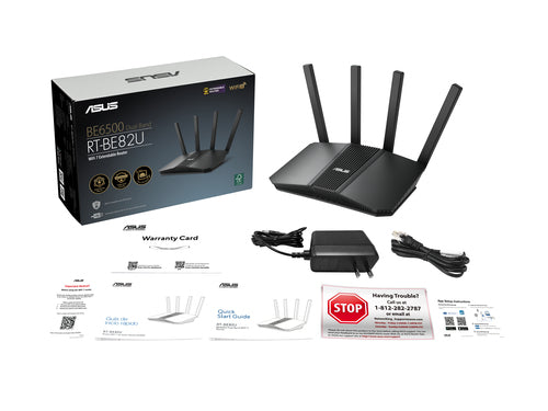 ASUS RT-BE82U BE6500 wireless router