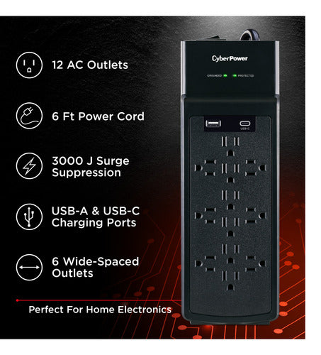 CyberPower CSP1206UC surge protector
