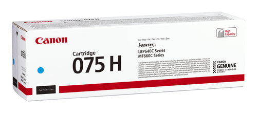 Toner Cartridge Canon 075 H High Capacity Cyan 2500 Pages - 6368C002