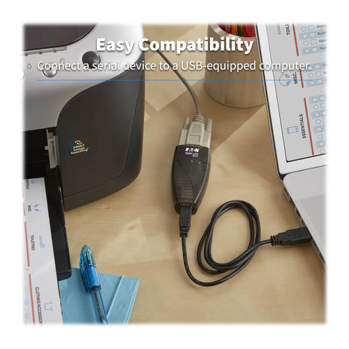 USB to Serial Adapter Tripp Lite USA-19HS USB-A to DB9 RS232 3 ft - USA-19HS