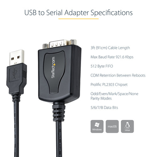 StarTech.com 21050-PC-SERIAL-LP interface cards/adapter