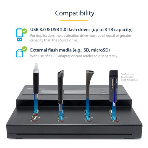 USB Flash Drive Duplicator StarTech.com USBDUPE17 7 Drives 1.5 GB/min USB 2.0