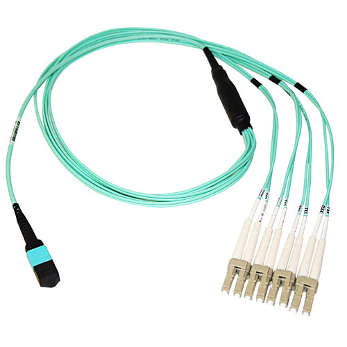 Axiom MPO/4x LC, OM3 Fiber Optic, 30m InfiniBand/fibre optic cable