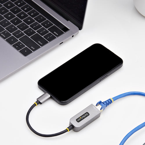 USB-C to Ethernet Adapter StarTech.com C22G 2.5GbE NBASE-T Thunderbolt Compatible - C22G-USB-ETHERNET