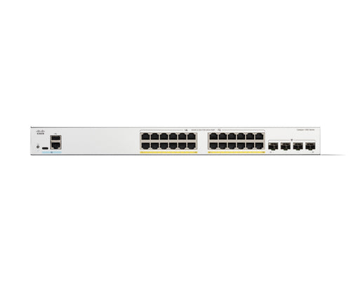 Cisco Catalyst 1300 Managed Switch 24 Port GE PoE 4x1GE SFP Rack Mounted