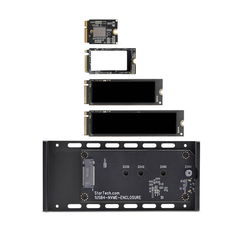 NVMe Enclosure StarTech.com 1USB4 40Gbps USB-C Aluminum Case - 1USB4-NVME-ENCLOSURE