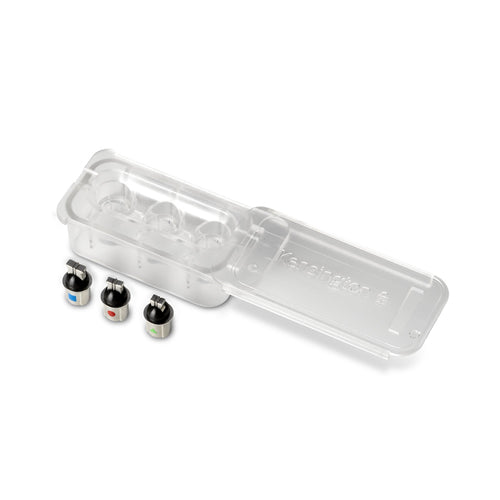 Kensington Replacement Lock Head Tips for 3-in-1 Laptop Lock Silver 3 pcs