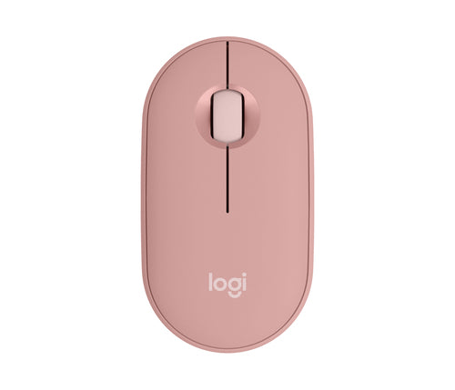 Logitech Pebble M350s Wireless Mouse 4000 DPI Bluetooth Ambidextrous Pink
