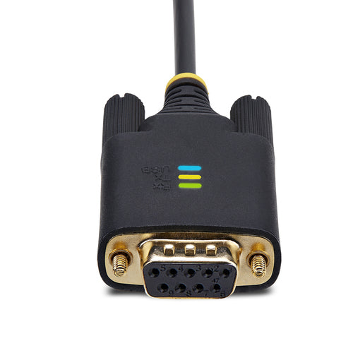 USB to Null Modem Serial Adapter Cable 6.6ft FTDI DB9 RS232