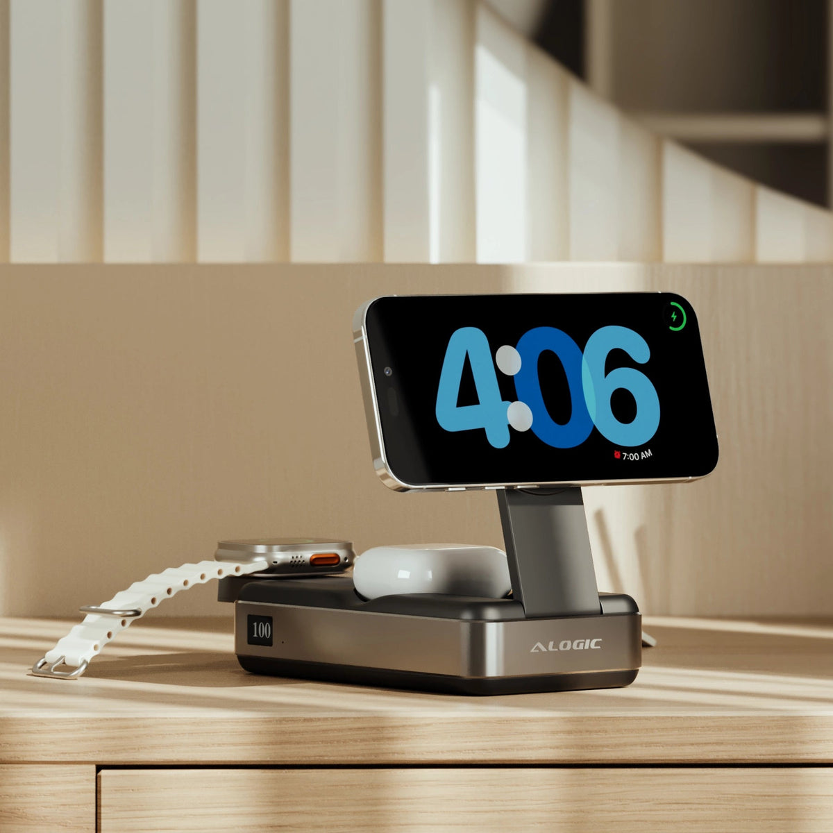 Power Bank 21000mAh ALOGIC Roam 6-in-1 Qi2 Fast Wireless 100W USB-C