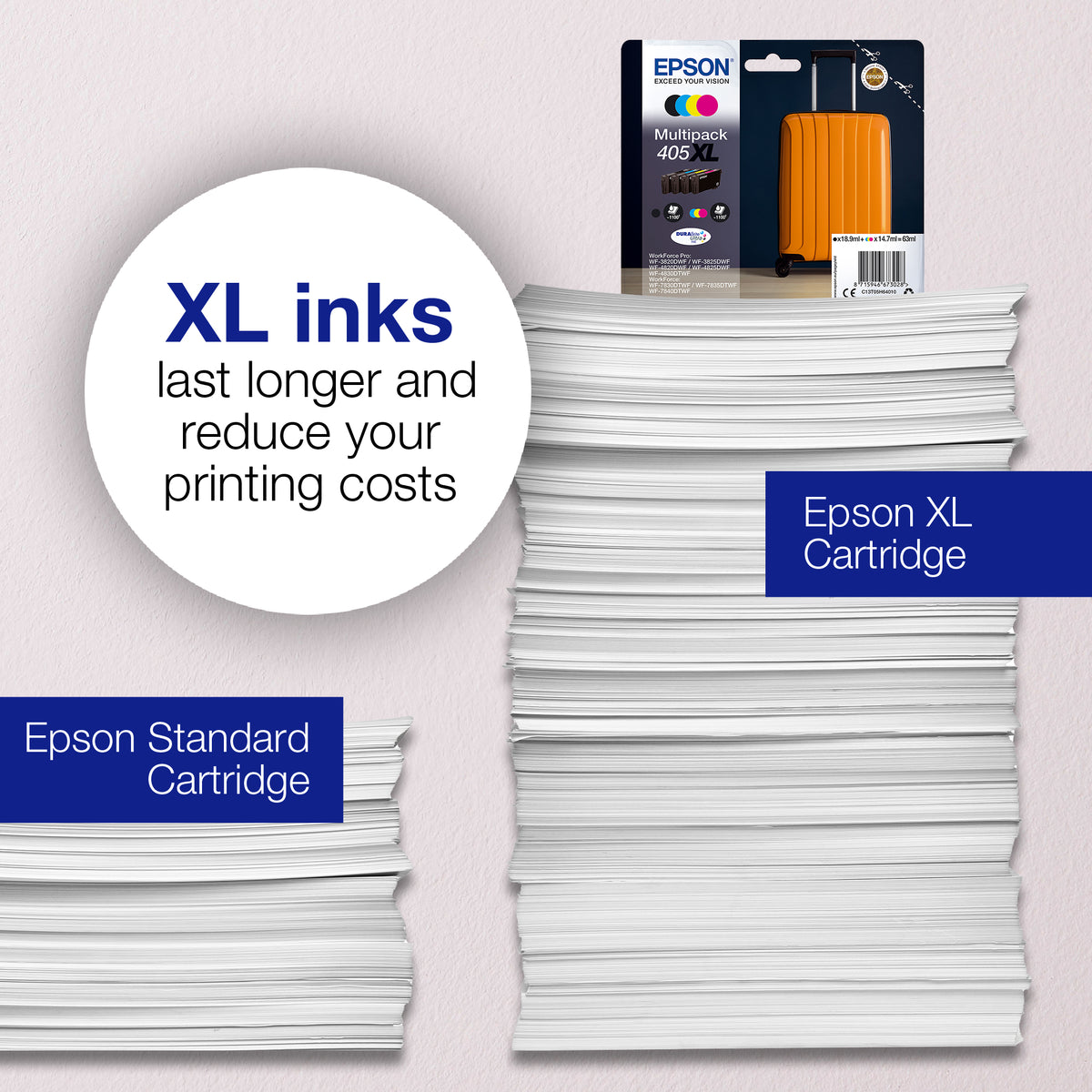Ink Cartridge Epson 405 Standard Yield Black 7.6ml Single Pack - C13T05G14020