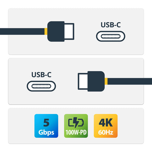 USB Cable StarTech.com USB-C 5Gbps 100W Power Delivery 6ft - USB315C5C6