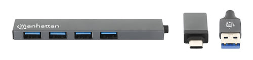 USB-C & USB-A Combo Dock Hub 4 Ports 5Gbps SuperSpeed Aluminium