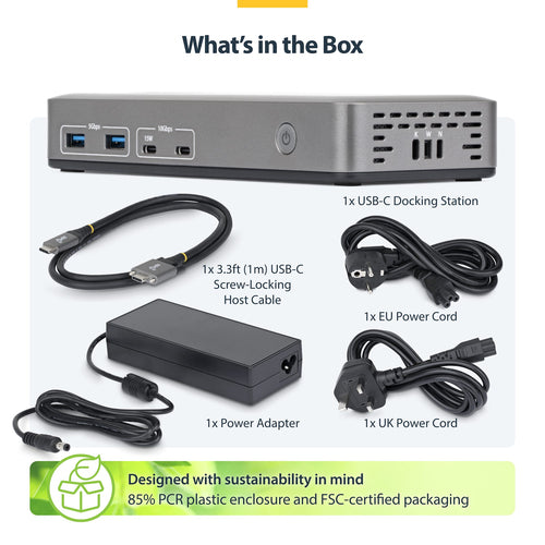 Laptop Dock StarTech.com 199UE-USBC-DOCK USB 3.2 Gen 2 10Gbps 4K - 199UE-USBC-DOCK