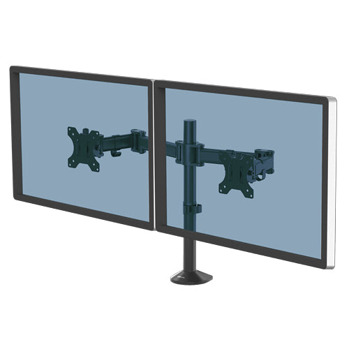 Monitor Mount Fellowes Reflex Dual Arm 27-Inch Tilt 45° Pan 180° VESA