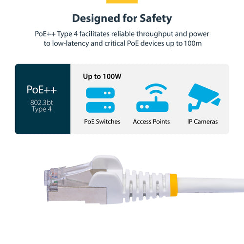 CAT8 Ethernet Cable 6in Blue 25G/40G 2000MHz Snagless