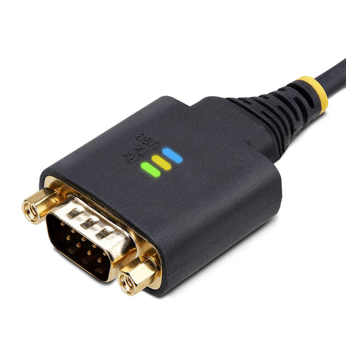 USB to Serial Adapter Cable 3ft Black FTDI IC Windows/macOS/Linux