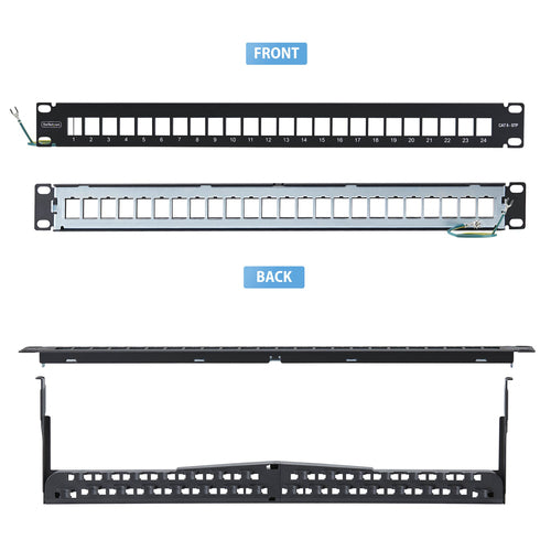 StarTech.com C6PANELSTP241U patch panel