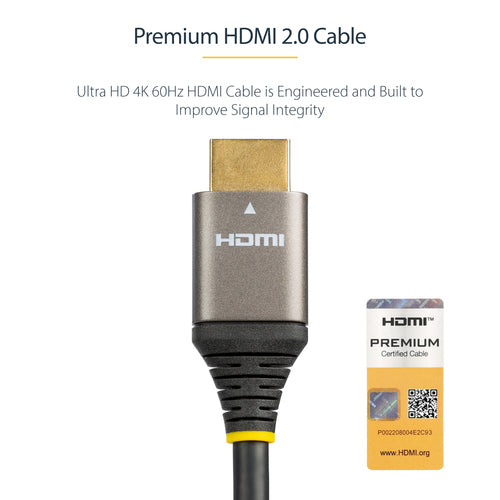 HDMI Cable StarTech.com HDMMV50CM 4K 60Hz TPE Jacket 0.5m - HDMMV50CM