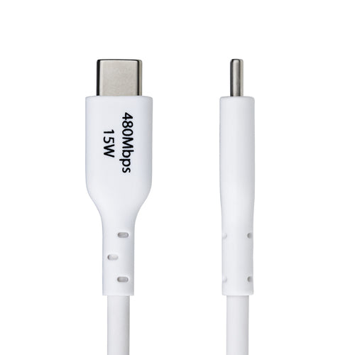 USB Cable StarTech 6.6ft USB-A to USB-C 3A USB 2.0 TPE Jacket - USB2AC2MNCWHE